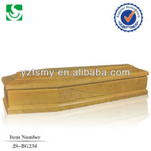 flat lid solid wood coffin